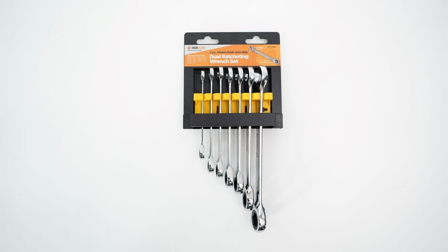 7pc Anti-Slip Dual Ratcheting Wrench
