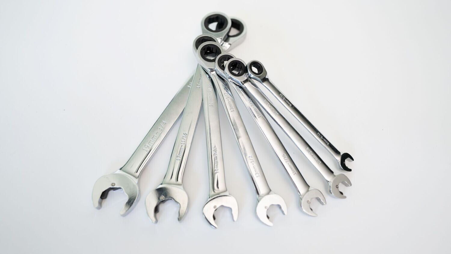 7pc Anti-Slip Dual Ratcheting Wrench